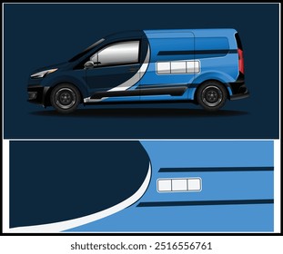 Car wrap decal design concept for wrap vehicles