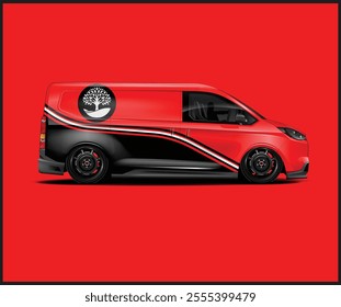 Car wrap decal design concept. Vehicle Wrap Design