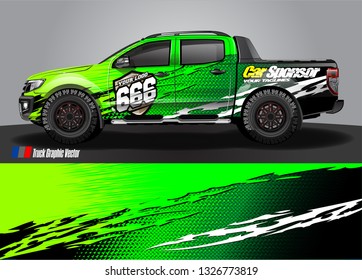Car wrap decal design vector. abstract Graphic background kit designs for truck, vehicle, race car, rally, livery, sport car