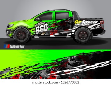 Car wrap decal design vector. abstract Graphic background kit designs for truck, vehicle, race car, rally, livery, sport car