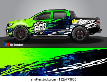 Car wrap decal design vector. abstract Graphic background kit designs for truck, vehicle, race car, rally, livery, sport car