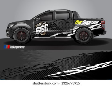 Car wrap decal design vector. abstract Graphic background kit designs for truck, vehicle, race car, rally, livery, sport car