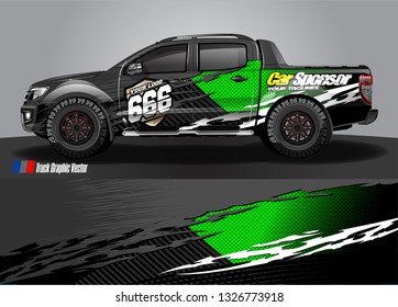 Car wrap decal design vector. abstract Graphic background kit designs for truck, vehicle, race car, rally, livery, sport car