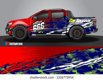 Car wrap decal design vector. abstract Graphic background kit designs for truck, vehicle, race car, rally, livery, sport car