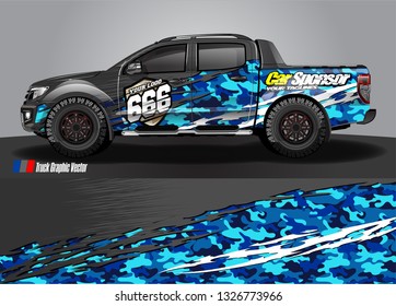 Car wrap decal design vector. abstract Graphic background kit designs for truck, vehicle, race car, rally, livery, sport car