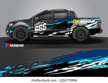 Car wrap decal design vector. abstract Graphic background kit designs for truck, vehicle, race car, rally, livery, sport car