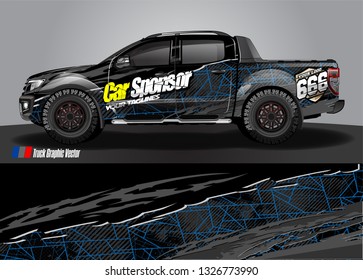 Car wrap decal design vector. abstract Graphic background kit designs for truck, vehicle, race car, rally, livery, sport car