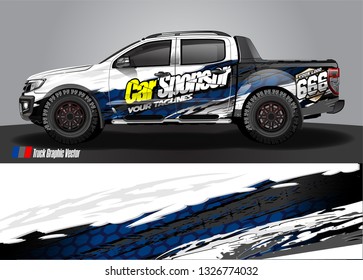 Car wrap decal design vector. abstract Graphic background kit designs for truck, vehicle, race car, rally, livery, sport car