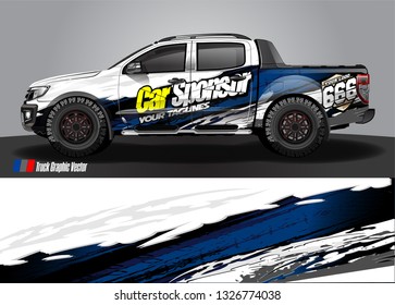 Car wrap decal design vector. abstract Graphic background kit designs for truck, vehicle, race car, rally, livery, sport car