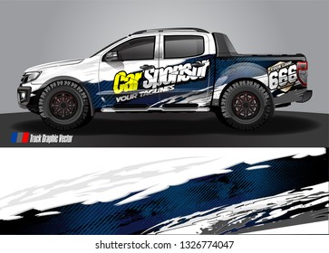 Car wrap decal design vector. abstract Graphic background kit designs for truck, vehicle, race car, rally, livery, sport car