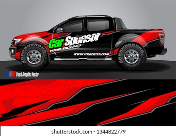 Car wrap decal design vector. abstract Graphic background kit designs for vehicle, race car, rally, livery, sport car