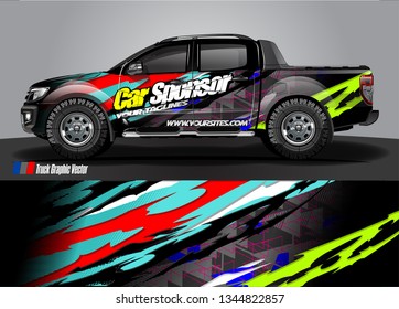 Car wrap decal design vector. abstract Graphic background kit designs for vehicle, race car, rally, livery, sport car