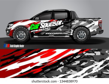 Car wrap decal design vector. abstract Graphic background kit designs for vehicle, race car, rally, livery, sport car