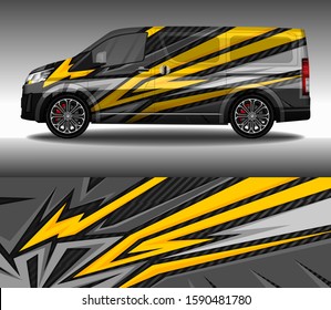 Car wrap decal design vector, custom livery race rally car vehicle sticker and tinting.