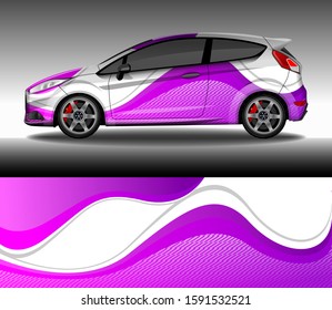 Car wrap decal design vector, custom livery race rally car vehicle sticker and tinting.