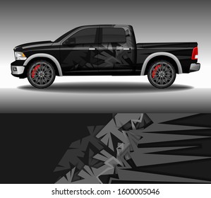 Car wrap decal design vector, custom livery race rally car vehicle sticker and tinting.