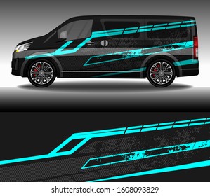 Car wrap decal design vector, custom livery race rally car vehicle sticker and tinting.