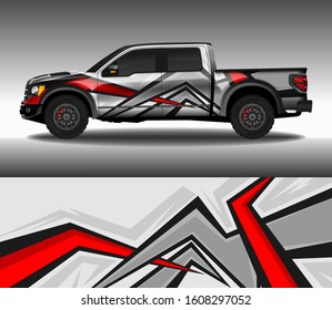 Car wrap decal design vector, custom livery race rally car vehicle sticker and tinting.