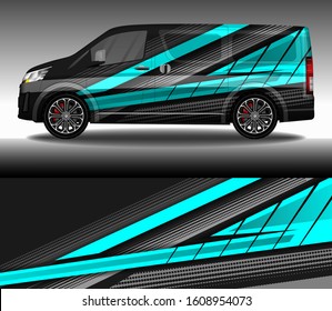 Car wrap decal design vector, custom livery race rally car vehicle sticker and tinting.