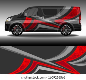 Car wrap decal design vector, custom livery race rally car vehicle sticker and tinting.