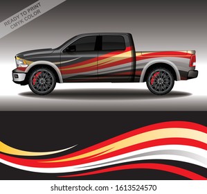 Car wrap decal design vector, custom livery race rally car vehicle sticker and tinting.