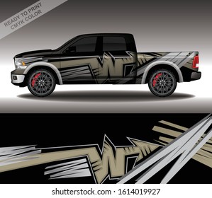 Car wrap decal design vector, custom livery race rally car vehicle sticker and tinting.