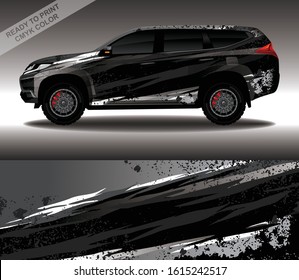 Car Wrap Decal Design Vector, Custom Livery Race Rally Car Vehicle Sticker And Tinting.