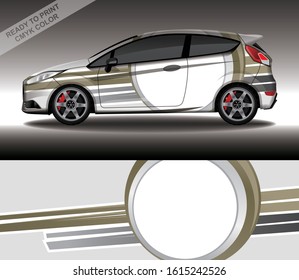 Car wrap decal design vector, custom livery race rally car vehicle sticker and tinting.