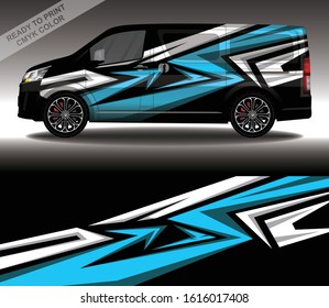 Car wrap decal design vector, custom livery race rally car vehicle sticker and tinting.