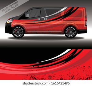 Car wrap decal design vector, custom livery race rally car vehicle sticker and tinting.