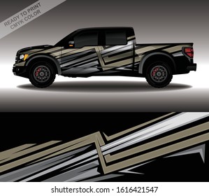 Car wrap decal design vector, custom livery race rally car vehicle sticker and tinting.