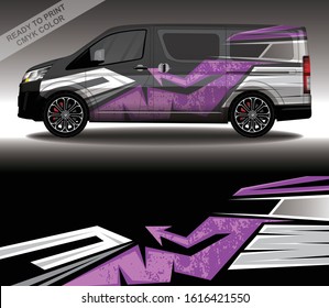 Car wrap decal design vector, custom livery race rally car vehicle sticker and tinting.