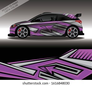 Car wrap decal design vector, custom livery race rally car vehicle sticker and tinting.