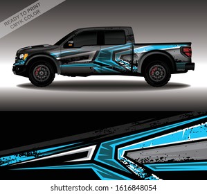 Car wrap decal design vector, custom livery race rally car vehicle sticker and tinting.