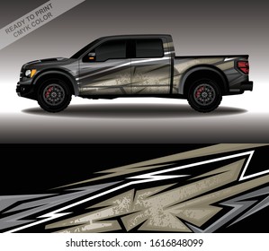 Car wrap decal design vector, custom livery race rally car vehicle sticker and tinting.