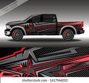 Car wrap decal design vector, custom livery race rally car vehicle sticker and tinting.