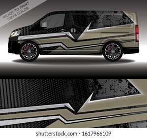 Car wrap decal design vector, custom livery race rally car vehicle sticker and tinting.