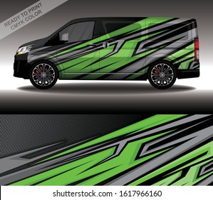 Car wrap decal design vector, custom livery race rally car vehicle sticker and tinting.