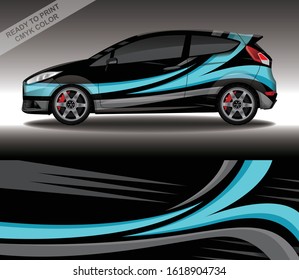 Car wrap decal design vector, custom livery race rally car vehicle sticker and tinting.