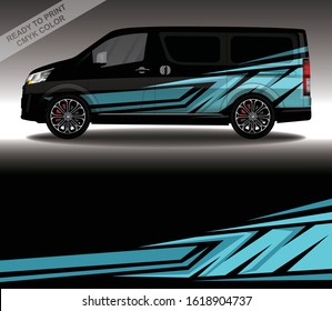 Car wrap decal design vector, custom livery race rally car vehicle sticker and tinting.