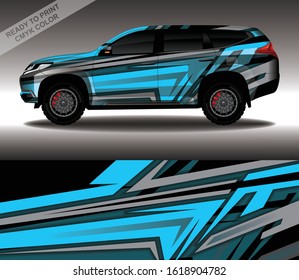 Car wrap decal design vector, custom livery race rally car vehicle sticker and tinting.