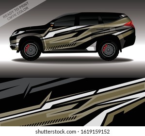 Car wrap decal design vector, custom livery race rally car vehicle sticker and tinting.