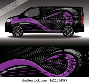 Car wrap decal design vector, custom livery race rally car vehicle sticker and tinting.