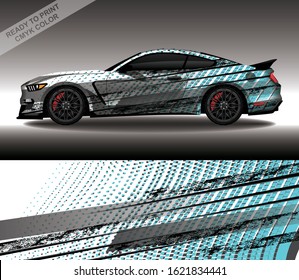 Car wrap decal design vector, custom livery race rally car vehicle sticker and tinting.