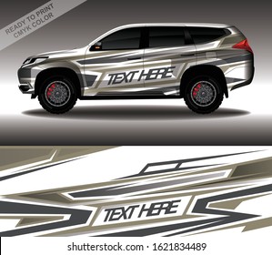 Car wrap decal design vector, custom livery race rally car vehicle sticker and tinting.