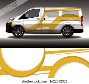 Car wrap decal design vector, custom livery race rally car vehicle sticker and tinting.