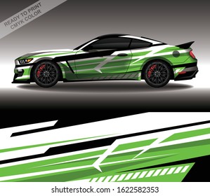 Car wrap decal design vector, custom livery race rally car vehicle sticker and tinting.