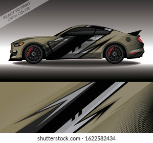 Car wrap decal design vector, custom livery race rally car vehicle sticker and tinting.