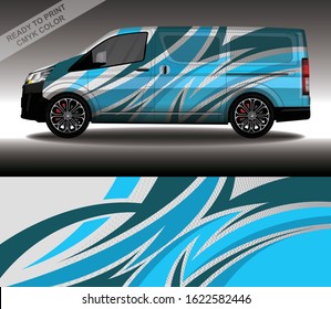 Car wrap decal design vector, custom livery race rally car vehicle sticker and tinting.