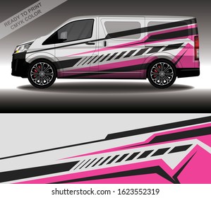 Car wrap decal design vector, custom livery race rally car vehicle sticker and tinting.